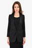 Saint Laurent Black Wool Blazer Size 34