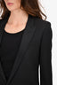 Saint Laurent Black Wool Blazer Size 34