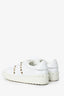 Valentino White Leather Rockstud Sneakers Size 35