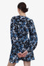 The Kooples Blue/White/Black Silk Printed Mini Dress Size 2
