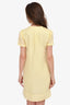Burberry Yellow Linen Short Sleeve Dress Size 6