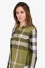 Burberry Brit Green Check Shirt Size XS