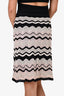 M Missoni Black/Pink Knit Skirt Size 40