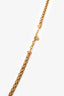 Versace Gold Tone Open Heart Necklace