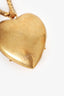 Versace Gold Tone Open Heart Necklace
