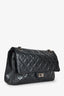 Chanel Black Distressed Leather 2.55 Double Flap Bag