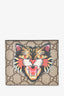 Gucci GG Supreme Tiger Printed Bi Fold Wallet