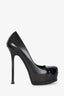 Saint Laurent Black Patent/Leather Platform Heels Size 37.5