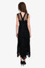 Jean Paul Gaultier Vintage Black Crochet Silk/Wool Maxi Dress with Slip Size S