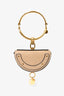 Chloe Tan Leather Nile Mini Bracelet Bag with Strap