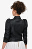 Retrofrete Black Lambskin Leather 'Ada' Jacket Size S