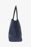 Gucci Blue Pebbled Leather Swing Tote