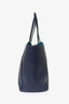 Gucci Blue Pebbled Leather Swing Tote