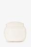 Prada White Leather Logo Bucket Crossbody Bag