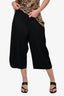 Pleats Please Issey Miyake Black Cropped Pants Size 2