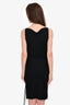 Gucci Vintage Black Tie Detailed Slinky Dress Size S