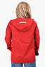 Max Mara Sport Red Nylon Light Weight Jacket Size 6