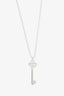 Tiffany & Co. Sterling Silver Beaded Key Pendant Necklace