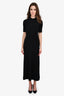 LouLou Studio Black Ribbed Maxi Dress Size S