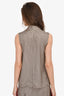 Judith & Charles Brown/Black Printed Top Size 4