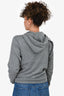 Brunello Cucinelli Grey Cashmere Zip-Up Hoodie Size S