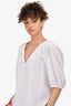 Xirena White Puff Sleeve Blouse Size S