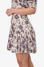 Isabel Marant Etoile White/Yellow Floral Print Ruffle Skirt Size 36