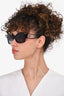 Chanel Black Rectangular Frame Cat Eye Sunglasses