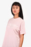 Burberry Pink Logo T-Shirt Size S