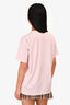 Burberry Pink Logo T-Shirt Size S