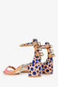 Salvatore Ferragamo Multicolour Cork Block Heels Size 7.5