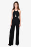 Roberto Cavalli Black Crystal Embellished Jumpsuit Size 4