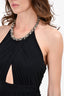Roberto Cavalli Black Crystal Embellished Jumpsuit Size 4