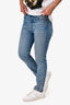 GRLFRND Blue Denim Pearl Embellished Jeans Size 27