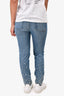 GRLFRND Blue Denim Pearl Embellished Jeans Size 27