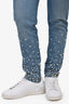 GRLFRND Blue Denim Pearl Embellished Jeans Size 27