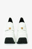 Versace White Leather Mega Platform Loafers Size 39