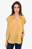 Nili Lotan Yellow Sleeveless Blouse Size S
