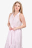 Xirena Pink Sleeveless Belted Maxi Dress Size M
