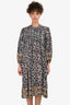 Isabel Marant Etoile Blue Pattern Dress Size 38