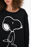 Gucci Black Snoopy Print Crewneck Sweater Size XL Mens
