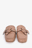 Loewe Rose Leather Knot Slides Size 37