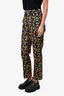 Akris Black Heart Patterned Trousers Size 2