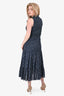 Veronica Beard Blue Patterned Sleeveless Maxi Dress Size 10
