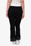 R13 Black Denim Duo Tone Flared Jeans Size 27