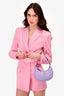 Gucci Purple Mini Marmont Half Moon Shoulder Bag with Strap
