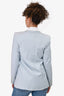 Yves Saint Laurent Light Blue Wool 4 Pocketed Blazer Size 6 US