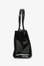 Telfar Black Patent Leather Small Shopping Bag