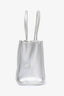 Telfar Silver Leather Small Shopping Bag