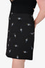 Maje Black Star Embroidered Skirt Size 40